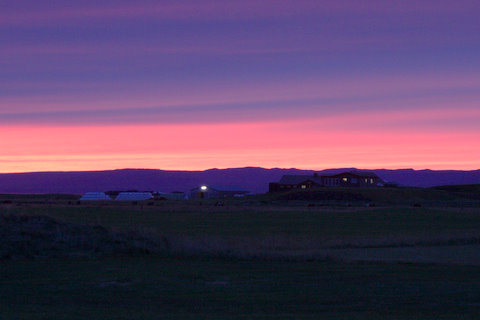 Sunset at Syðri Gegnishólar